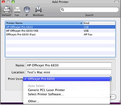 printer driver for mac that can print 17x11